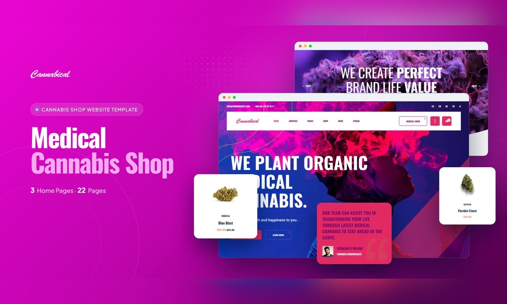 Cannabical — Cannabis Dispensary React JS Website Template