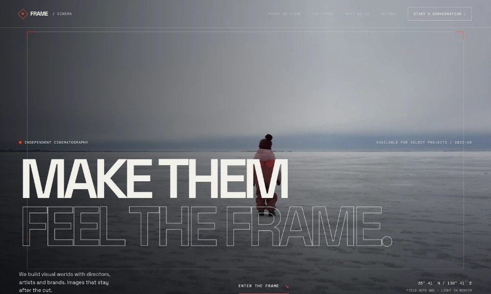 Director Of Photography Website Template