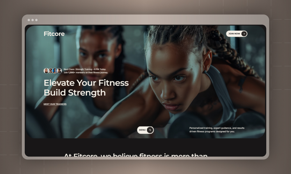 Fitcore Wix Template