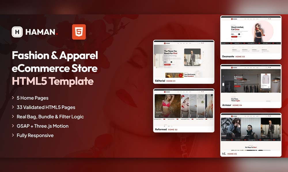 Haman - Fashion Store HTML Template