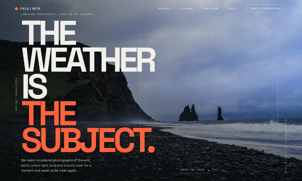 Landscape Photography Website Template