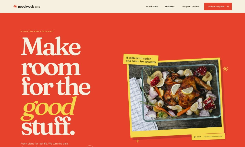Meal Planning Website Template