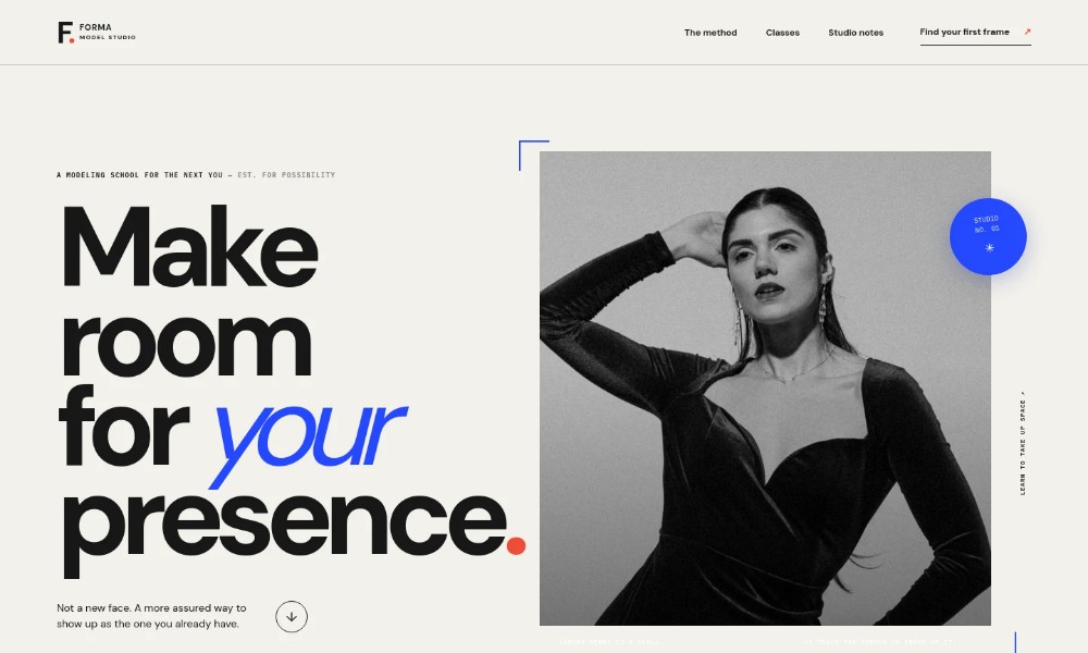 Modeling School Website Template