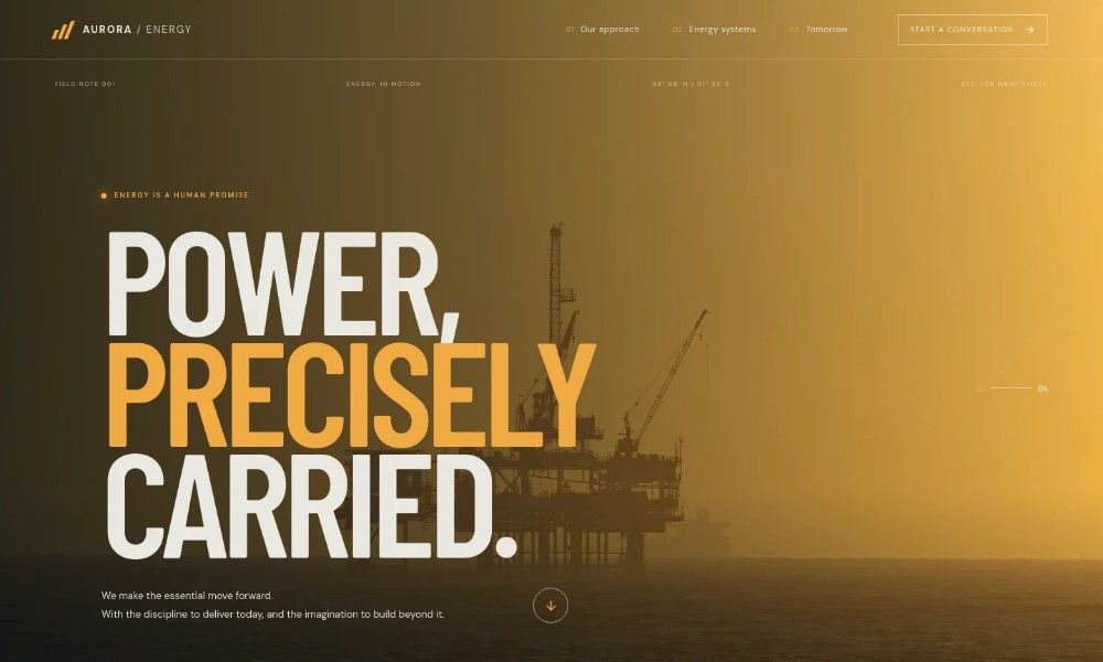 Oil And Gas Website Template