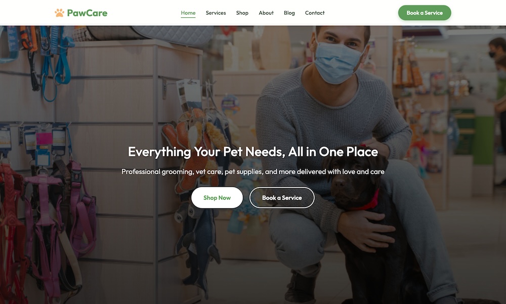 PawCare Veterinary & Pet Shop HTML Bootstrap Template