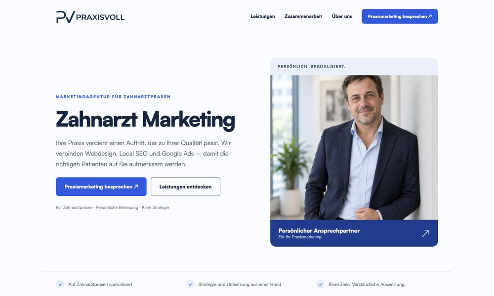 Praxisvoll – Marketing für Zahnärzte