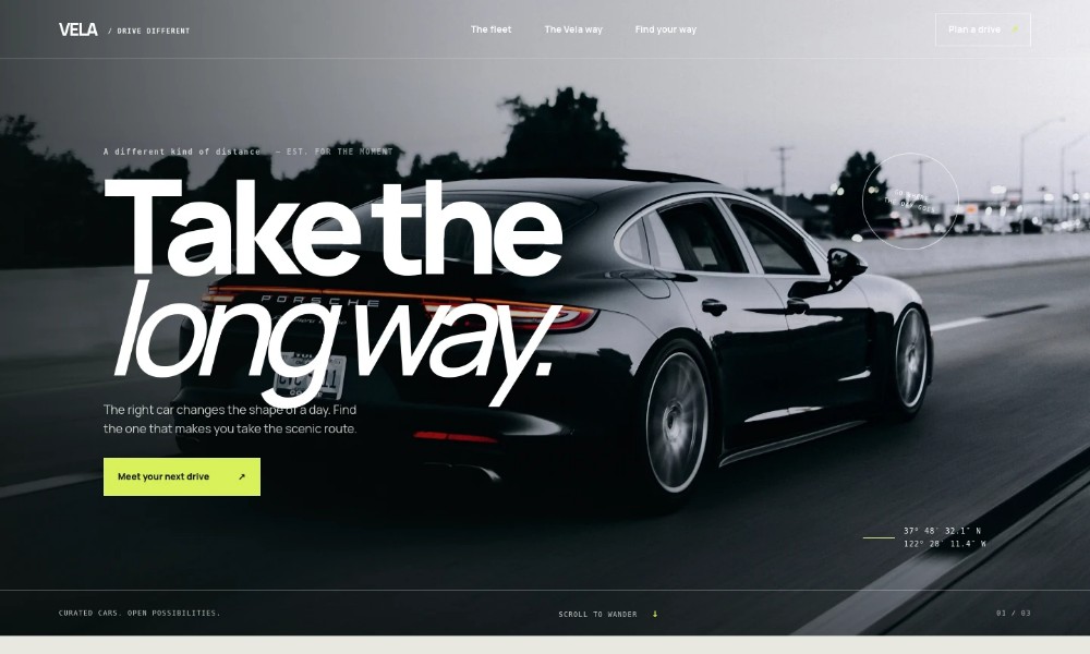 Vehicle Rental Website Template