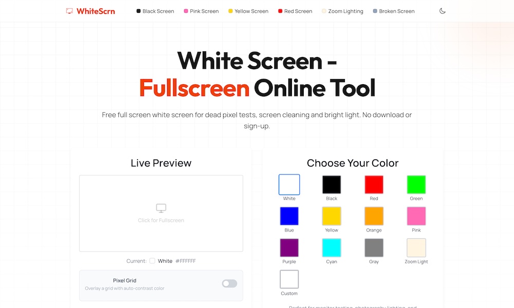 White Screen